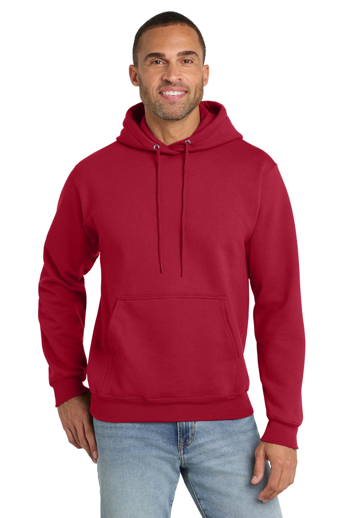 Custom Embroidered or DTF Print on Port & Co ™  Essential Fleece Pullover Hooded Sweatshirt.  PC90H