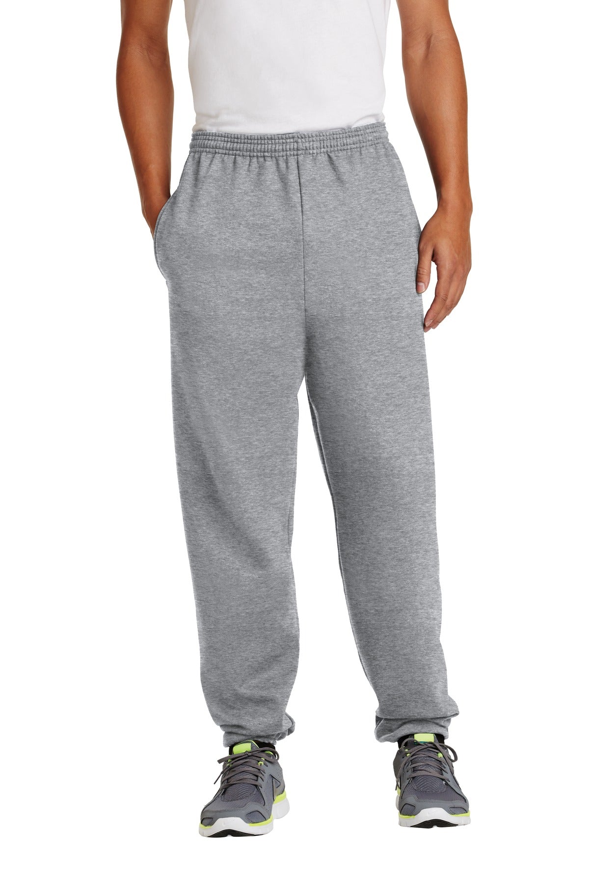 Custom Embroidery or DTF Print - Port & Co ®  Essential Fleece Sweatpant with Pockets.  PC90P