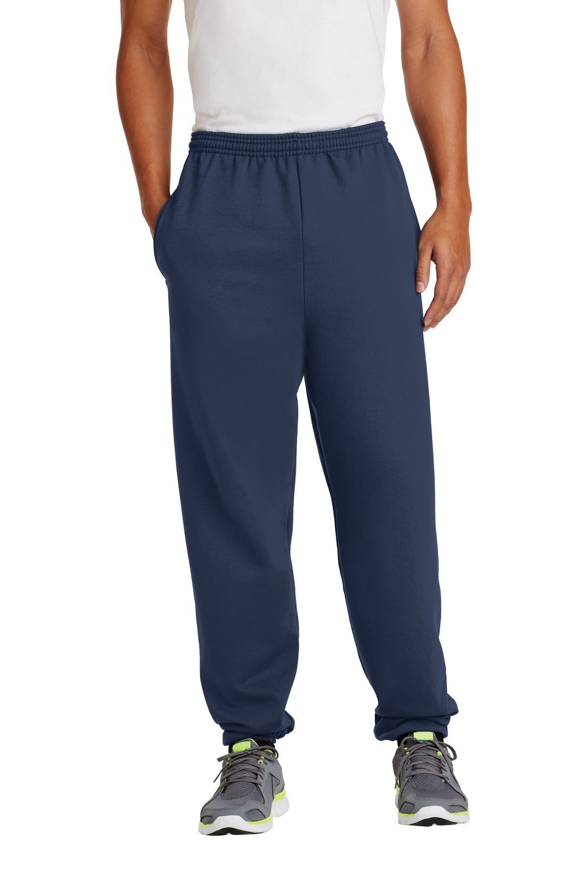 Custom Embroidery or DTF Print - Port & Co ®  Essential Fleece Sweatpant with Pockets.  PC90P