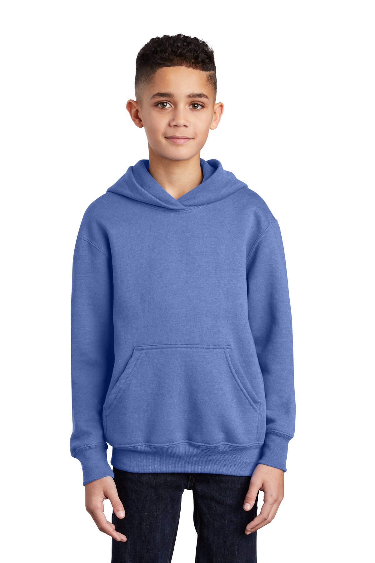 Custom Embroidered - Port & Company® - Youth Core Fleece Pullover Hooded Sweatshirt.  PC90YH