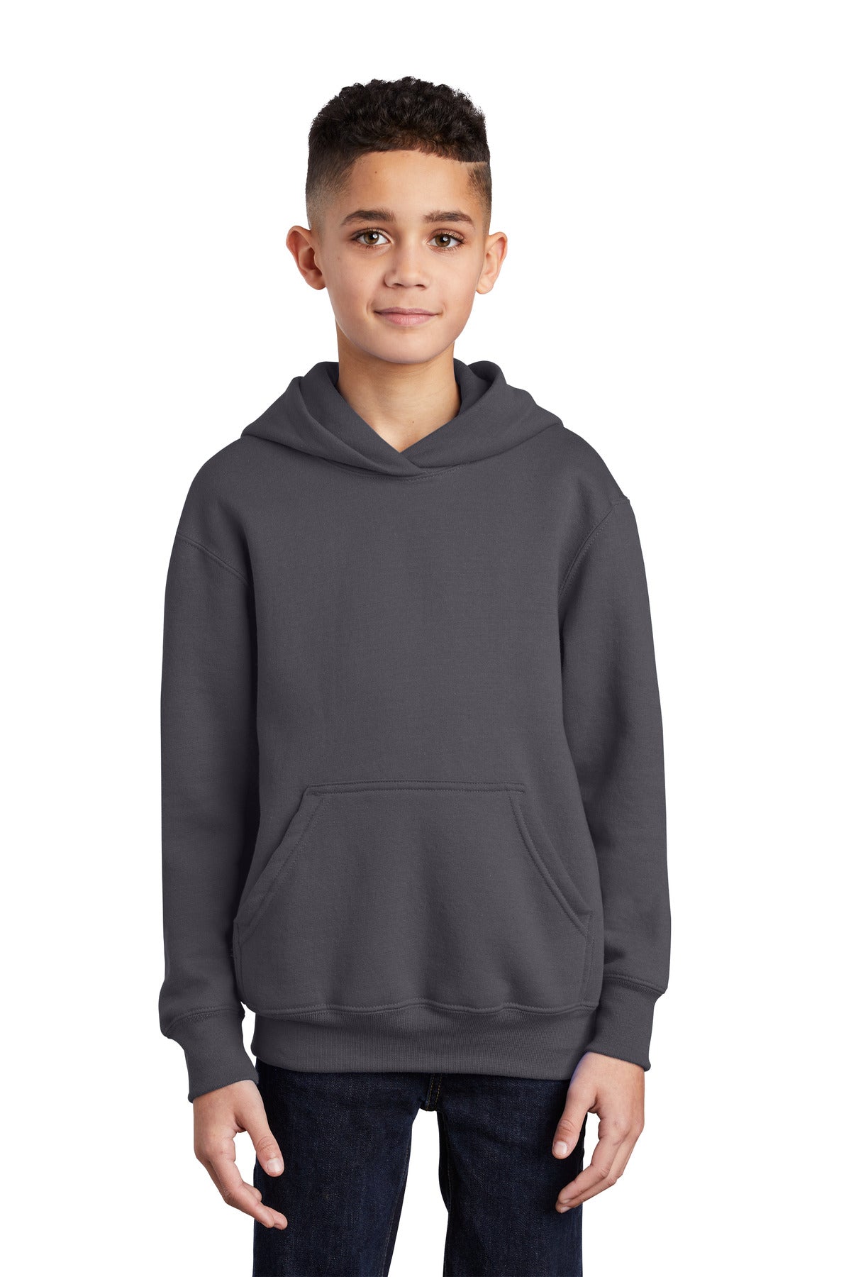 Custom Embroidered - Port & Company® - Youth Core Fleece Pullover Hooded Sweatshirt.  PC90YH