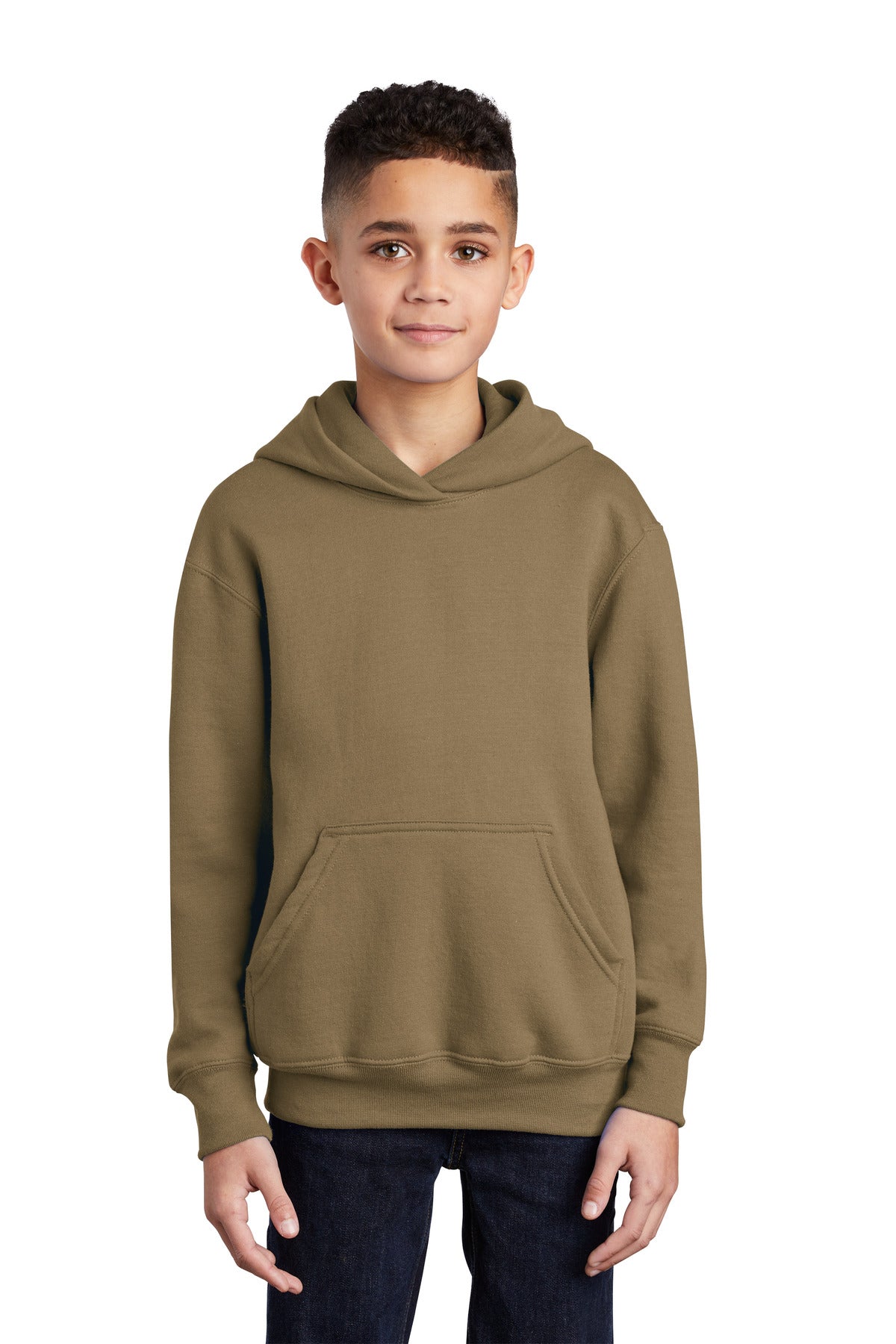 Custom Embroidered - Port & Company® - Youth Core Fleece Pullover Hooded Sweatshirt.  PC90YH
