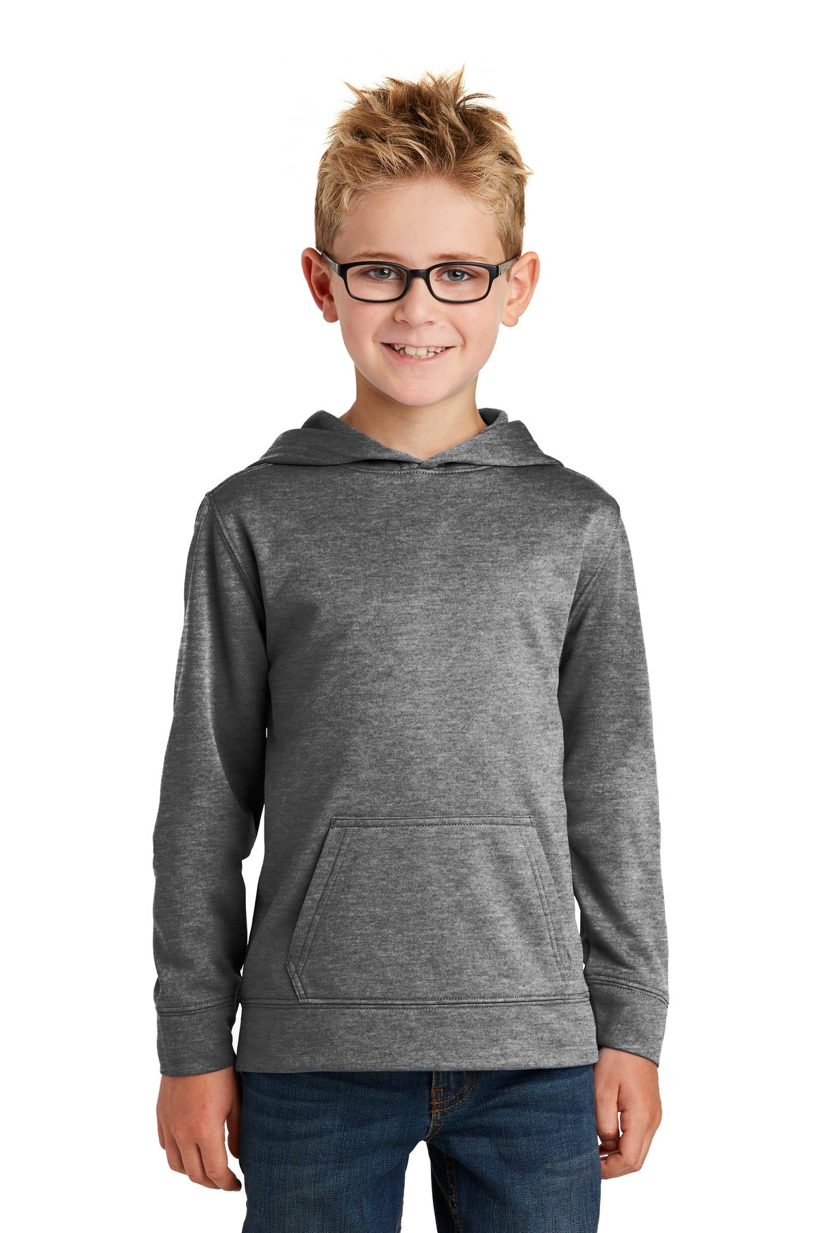 Custom Embroidered - Port & Company® - Youth Core Fleece Pullover Hooded Sweatshirt.  PC90YH