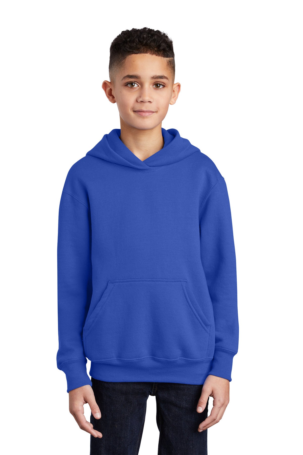 Custom Embroidered - Port & Company® - Youth Core Fleece Pullover Hooded Sweatshirt.  PC90YH