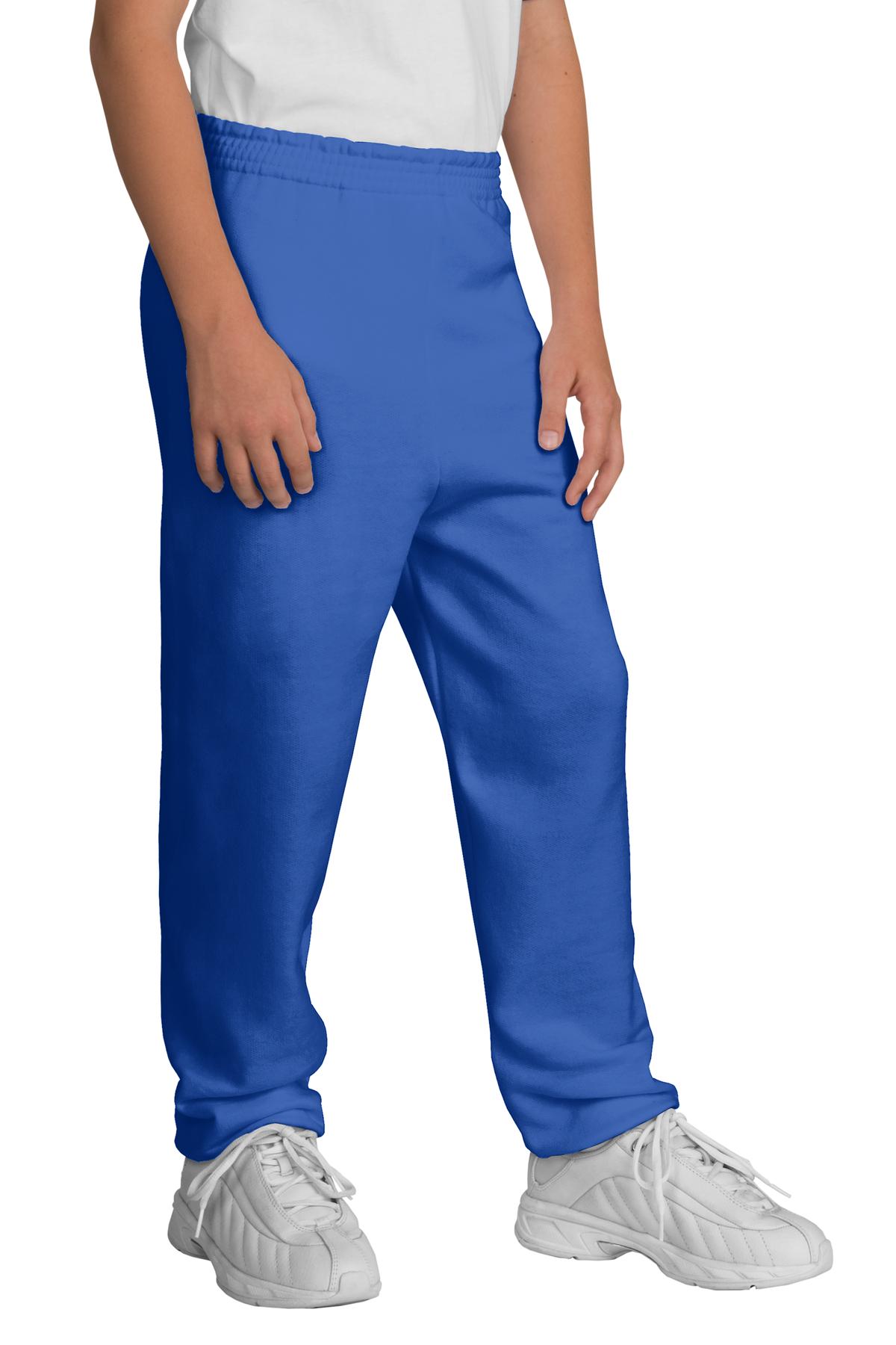 Custom Embroidered - Port & Company® - Youth Core Fleece Sweatpant.  PC90YP