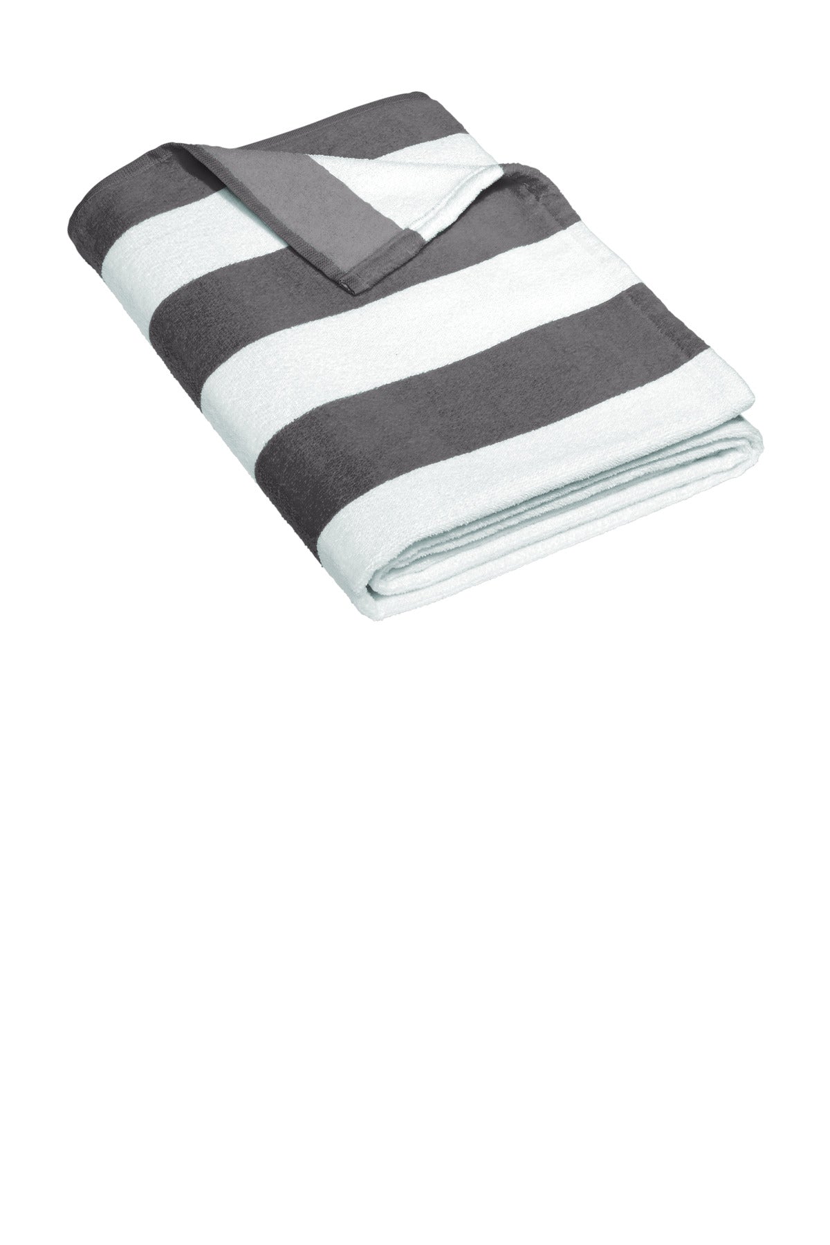 Custom Embroidery or DTF Print - Port Authority  ®  Value Cabana Stripe Beach Towel PT45