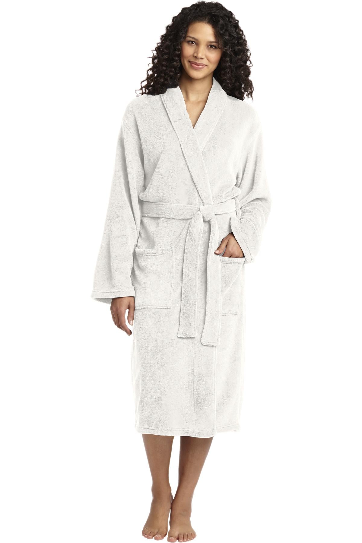 Custom Embroidery or DTF Print - Port Authority ®  Plush Microfleece Shawl Collar Robe. R102