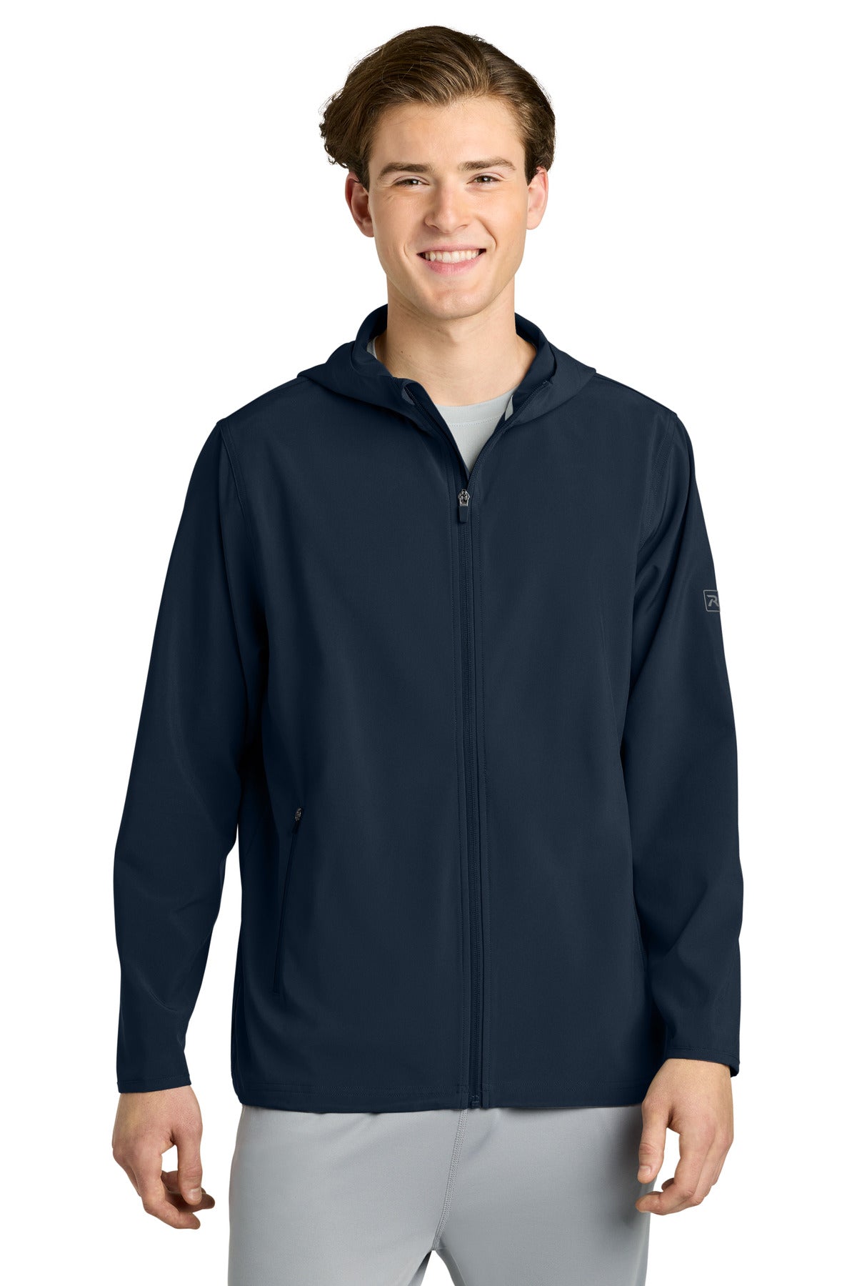 Custom Embroidery or DTF Print - Richardson Barrage Hooded Wind Jacket RA7400FZH
