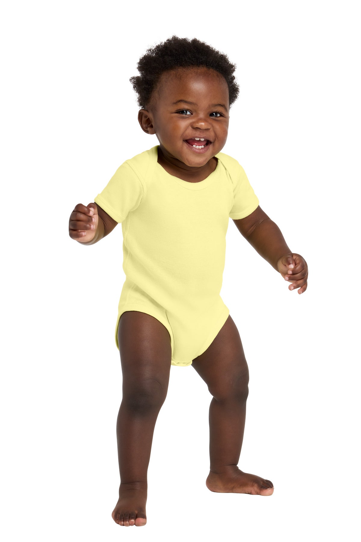 Custom Embroidered or DTF Printed - Rabbit Skins ™  Infant Short Sleeve Baby Rib Bodysuit. RS4400
