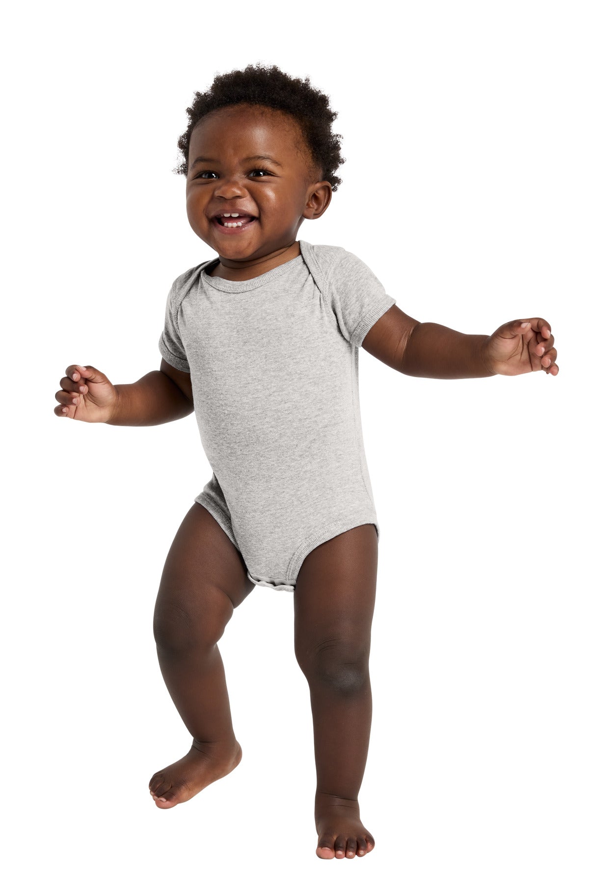 Custom Embroidered or DTF Printed - Rabbit Skins ™  Infant Short Sleeve Baby Rib Bodysuit. RS4400