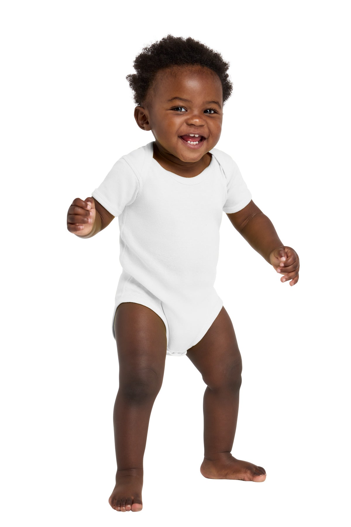 Custom Embroidered or DTF Printed - Rabbit Skins ™  Infant Short Sleeve Baby Rib Bodysuit. RS4400