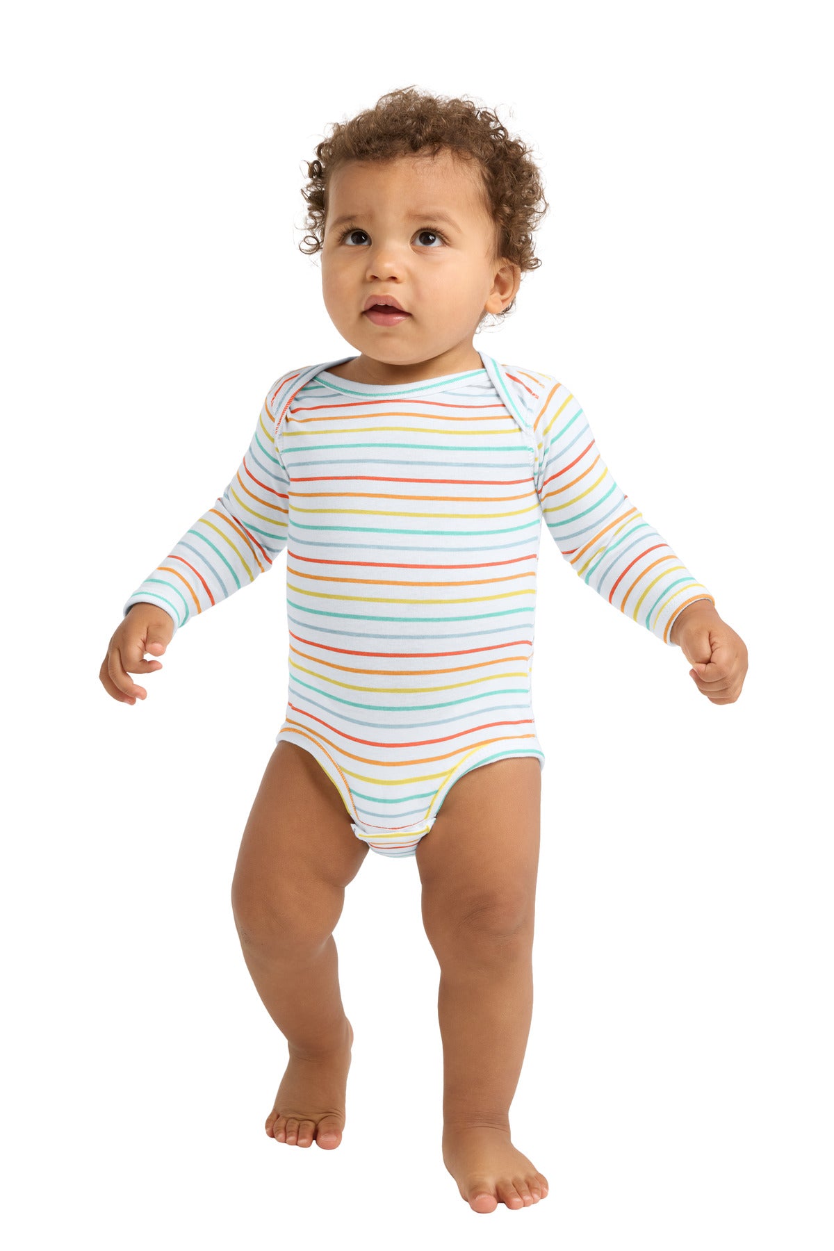 Custom Embroidered or DTF Printed - Rabbit Skins ™  Infant Long Sleeve Jersey Bodysuit RS4421