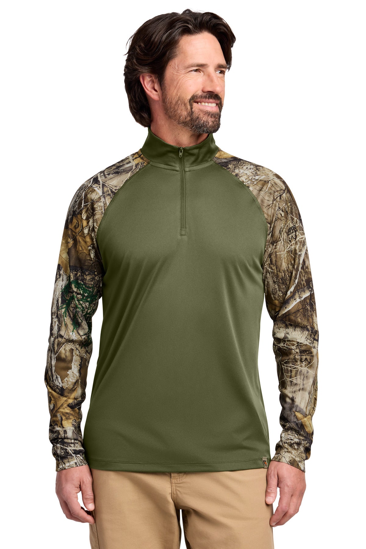 Custom Embroidery or DTF Print - Russell Outdoors ™  Realtree ®  Colorblock Performance 1/4-Zip RU152