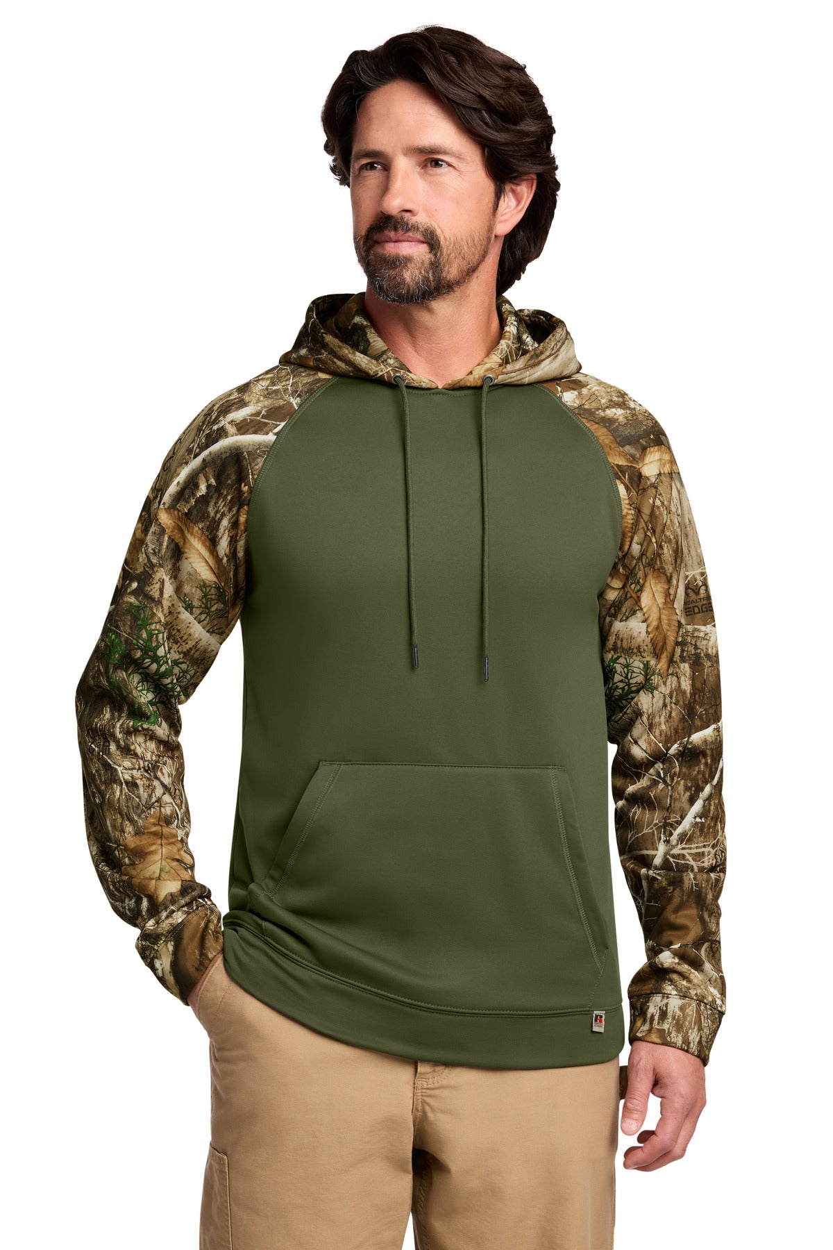 Custom Embroidery or DTF Print - Russell Outdoors ™  Realtree ®  Performance Colorblock Pullover Hoodie RU451