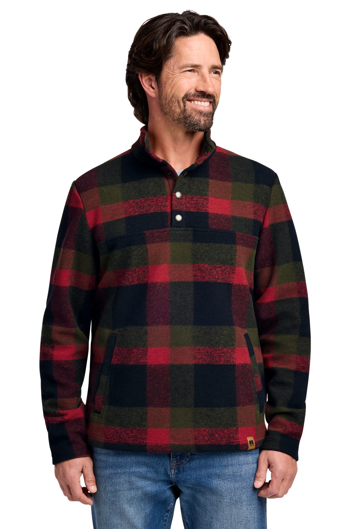 Custom Embroidery or DTF Print - Russell Outdoors ™  Basin Snap Pullover RU551 RU551