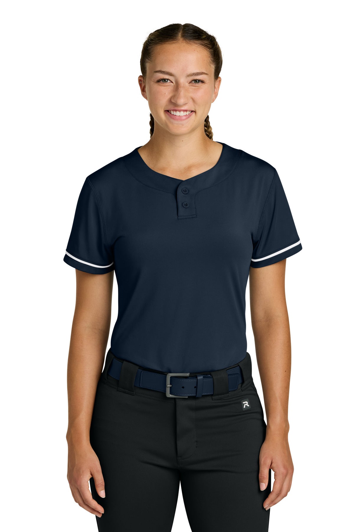 Custom Embroidery or DTF Print - Richardson Women's Select 2-Button Softball Jersey RW7220