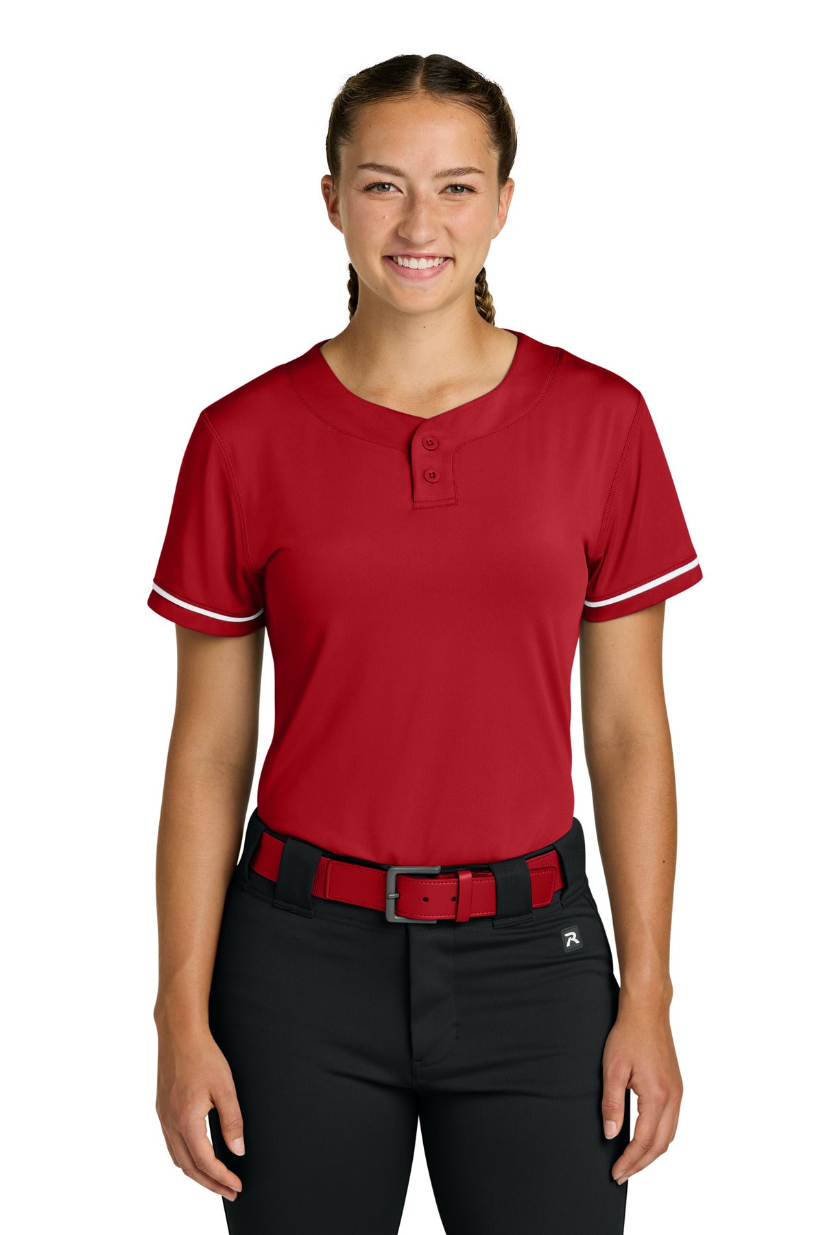 Custom Embroidery or DTF Print - Richardson Women's Select 2-Button Softball Jersey RW7220