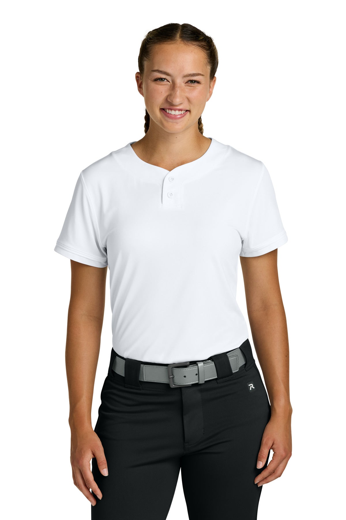 Custom Embroidery or DTF Print - Richardson Women's Select 2-Button Softball Jersey RW7220