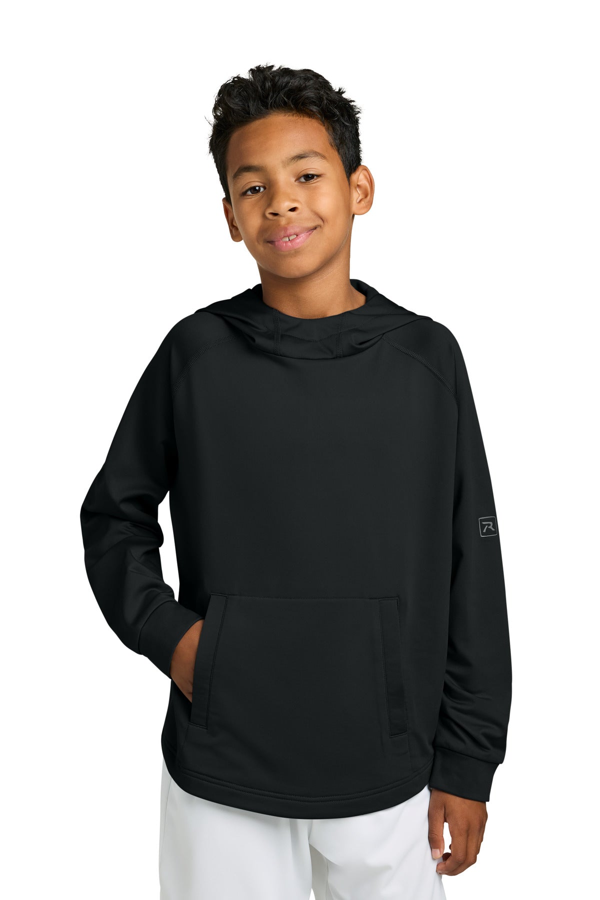 Custom Embroidery or DTF Print - Richardson Youth Charge Performance Fleece Long Sleeve Hoodie RY7200LSH