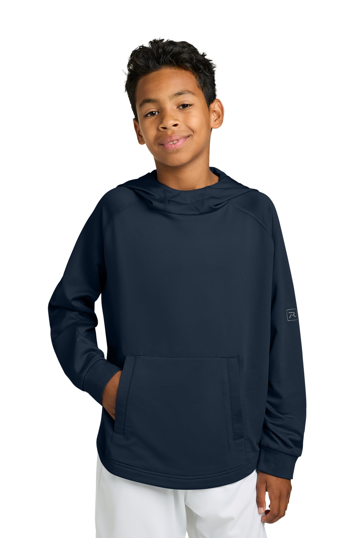 Custom Embroidery or DTF Print - Richardson Youth Charge Performance Fleece Long Sleeve Hoodie RY7200LSH