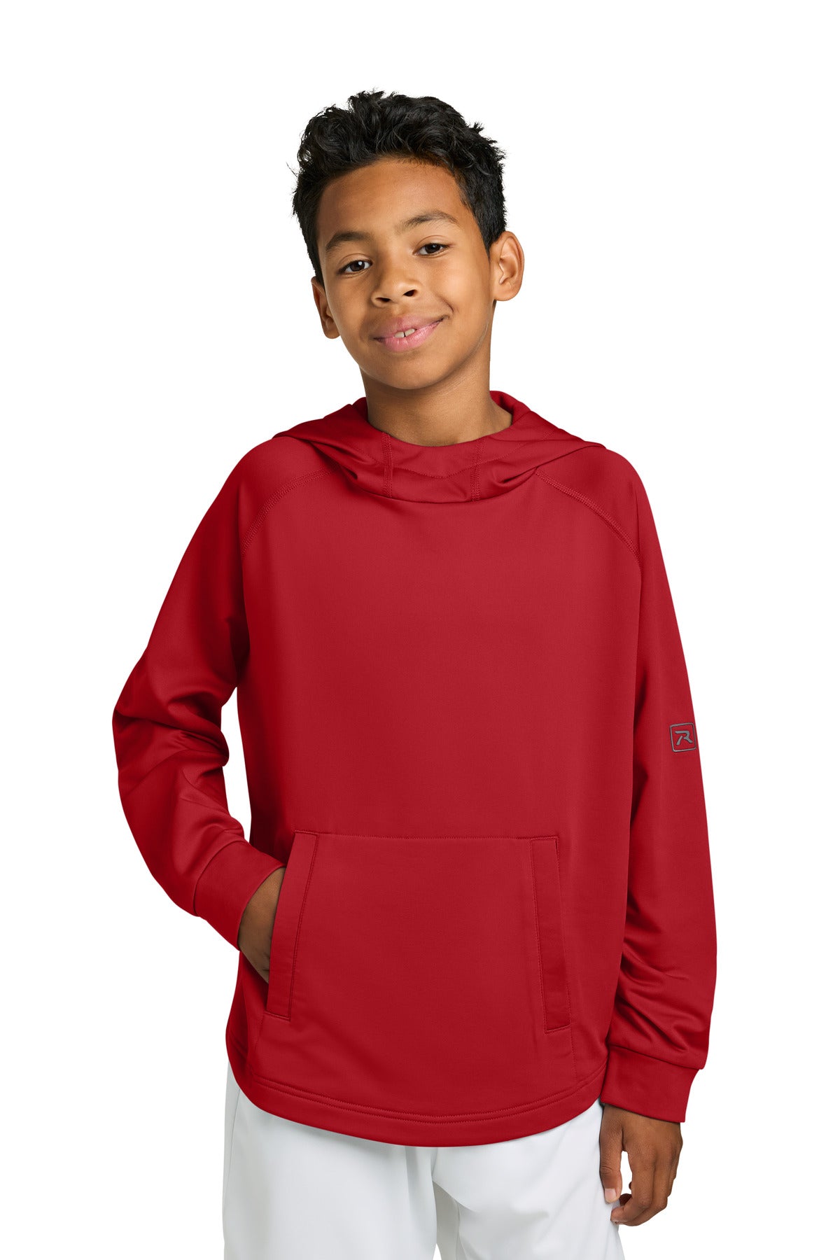 Custom Embroidery or DTF Print - Richardson Youth Charge Performance Fleece Long Sleeve Hoodie RY7200LSH