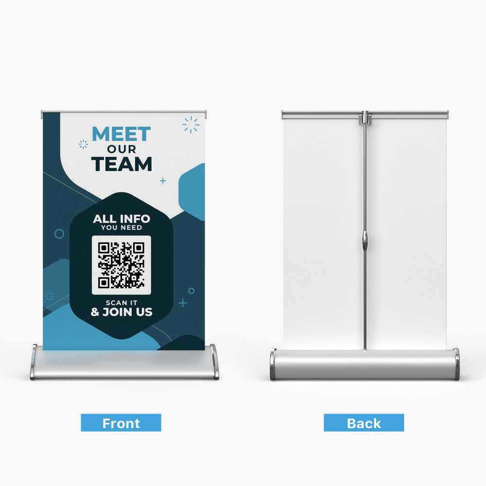 Table Top Retractable Banner Stand 11.5" x 17.5"