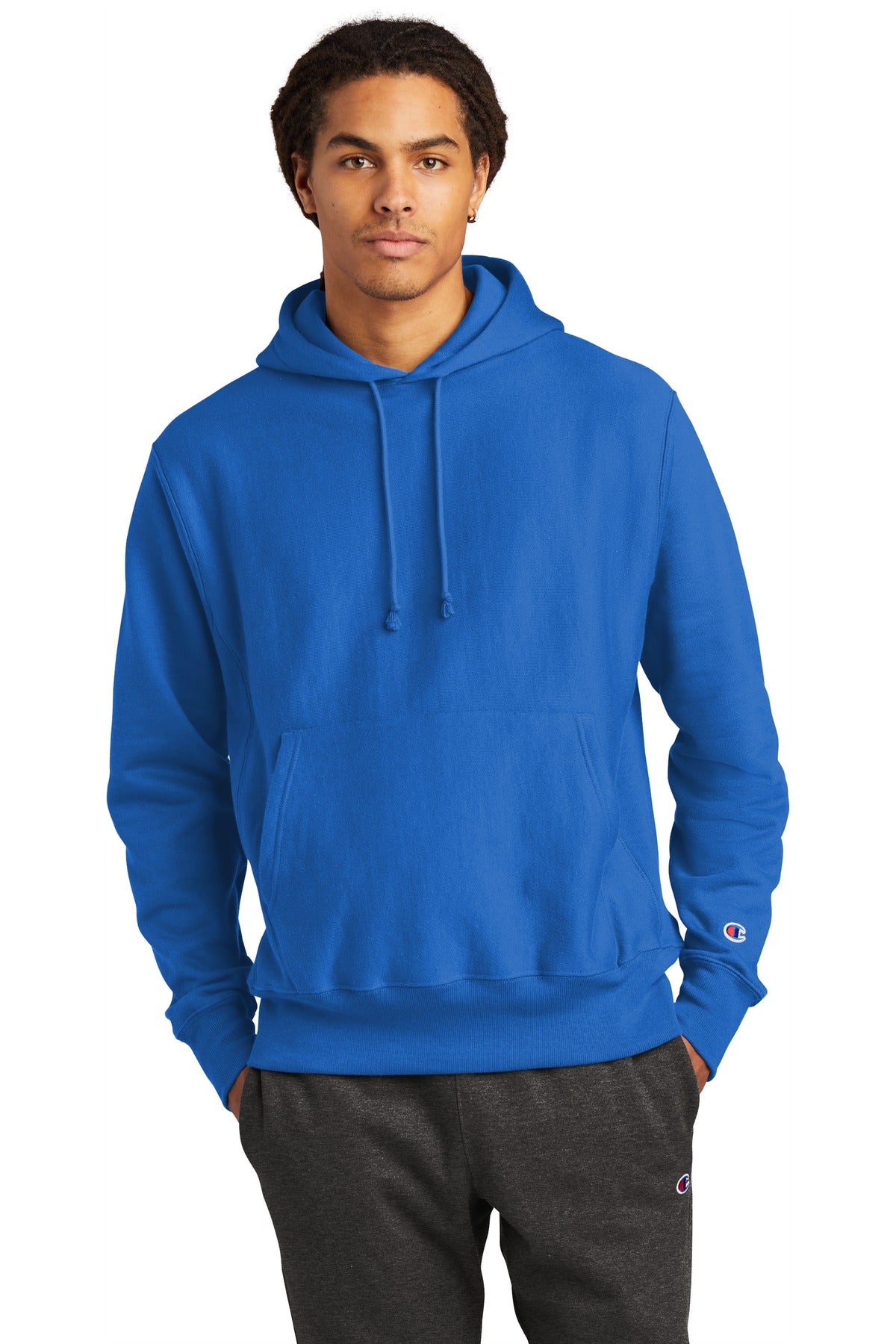 Custom Embroidery or DTF Print - Champion  ®   Reverse Weave  ®   Hooded Sweatshirt S101