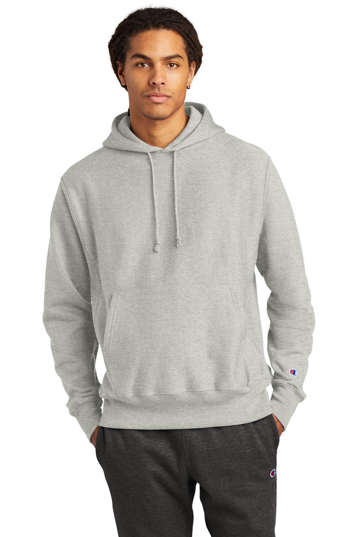 Custom Embroidery or DTF Print - Champion  ®   Reverse Weave  ®   Hooded Sweatshirt S101