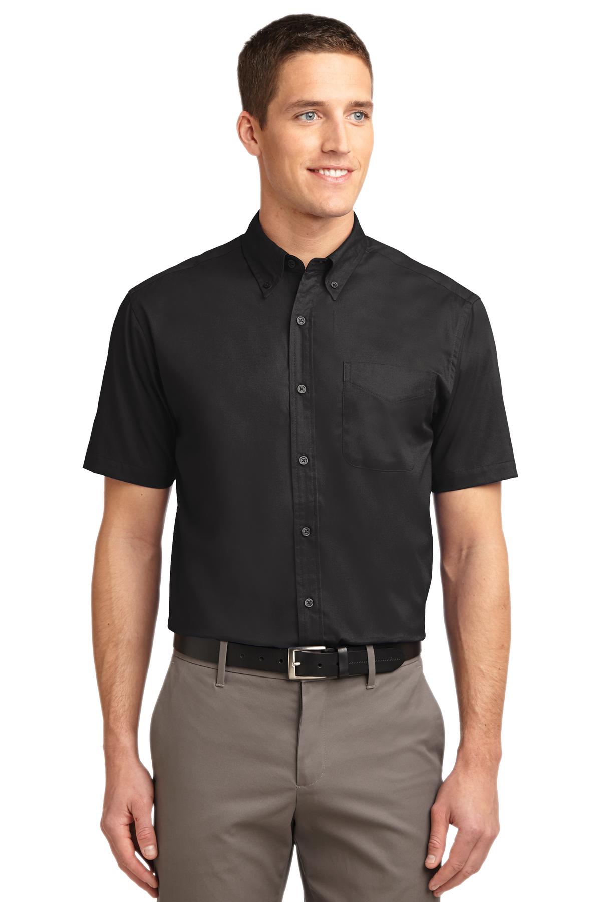 Custom Embroidered - Port Authority© Short Sleeve Easy Care Shirt.  S508