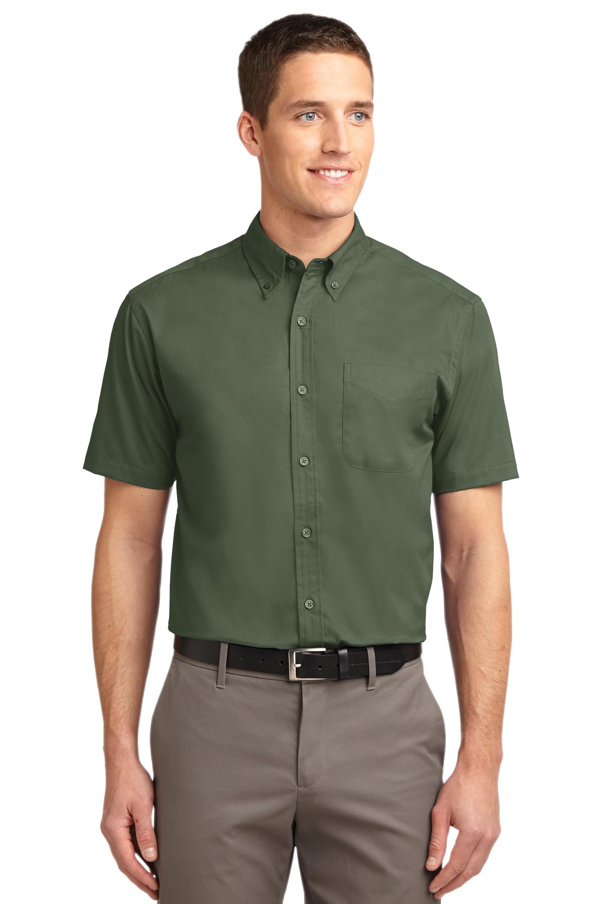 Custom Embroidered - Port Authority© Short Sleeve Easy Care Shirt.  S508
