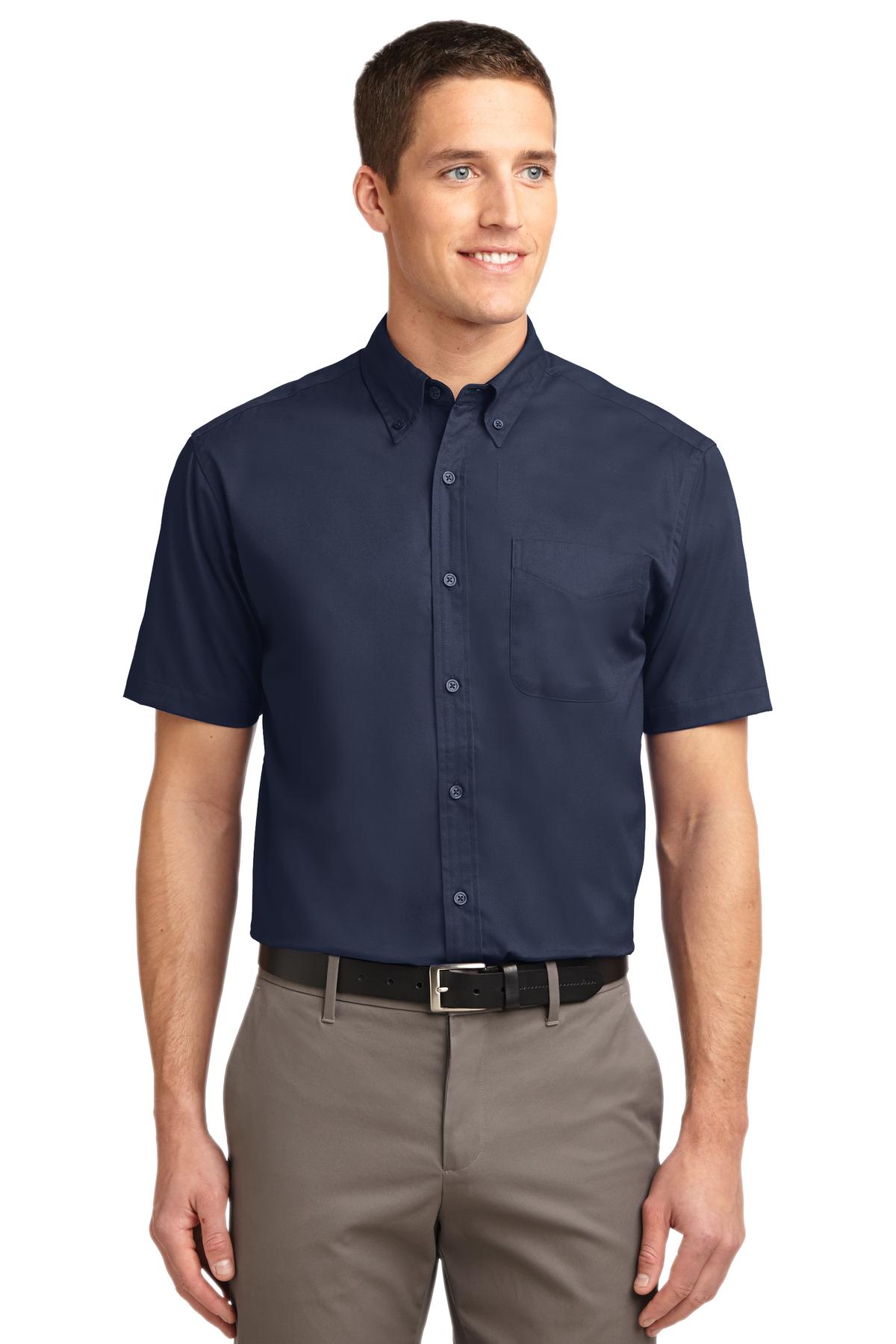 Custom Embroidered - Port Authority© Short Sleeve Easy Care Shirt.  S508