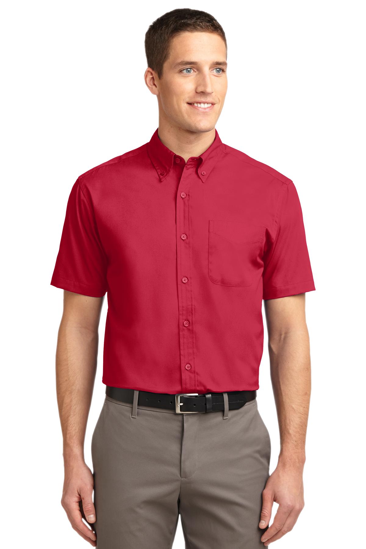 Custom Embroidered - Port Authority© Short Sleeve Easy Care Shirt.  S508