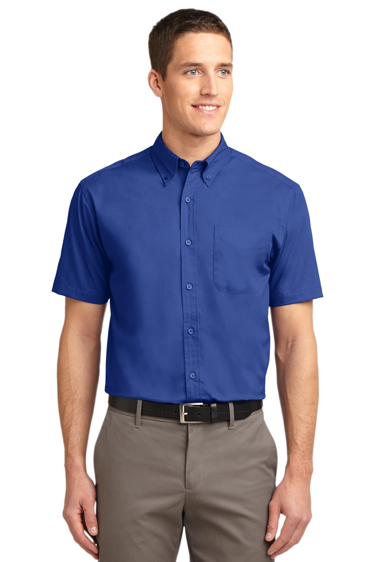 Custom Embroidered - Port Authority© Short Sleeve Easy Care Shirt.  S508