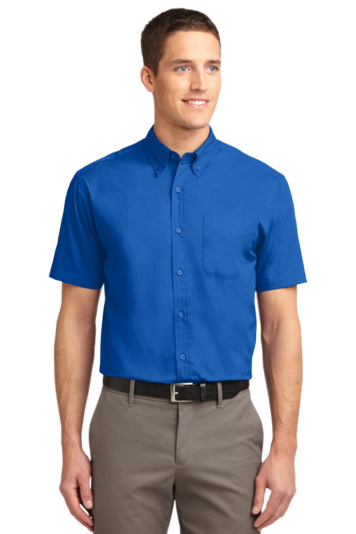 Custom Embroidered - Port Authority© Short Sleeve Easy Care Shirt.  S508