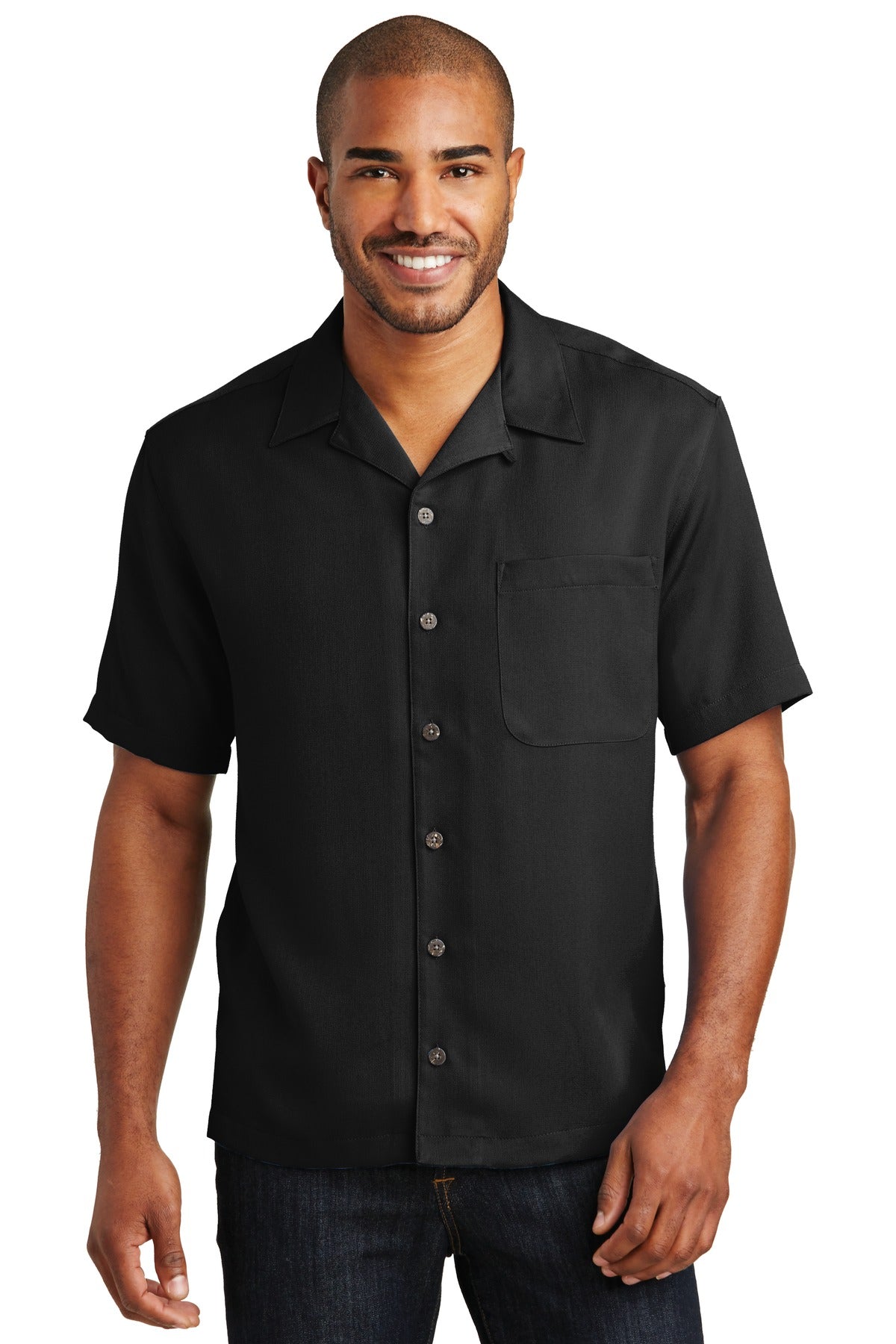 Custom Embroidered - Port Authority© Easy Care Camp Shirt.  S535