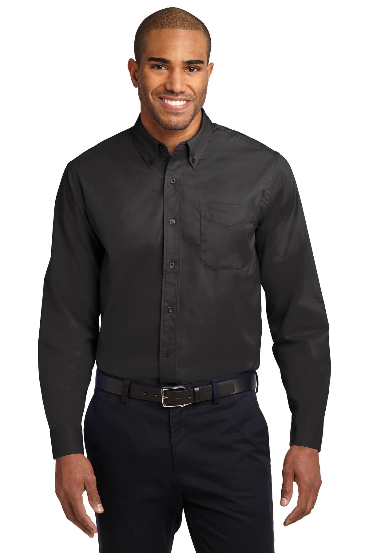 Custom Embroidered - Port Authority© Long Sleeve Easy Care Shirt S608