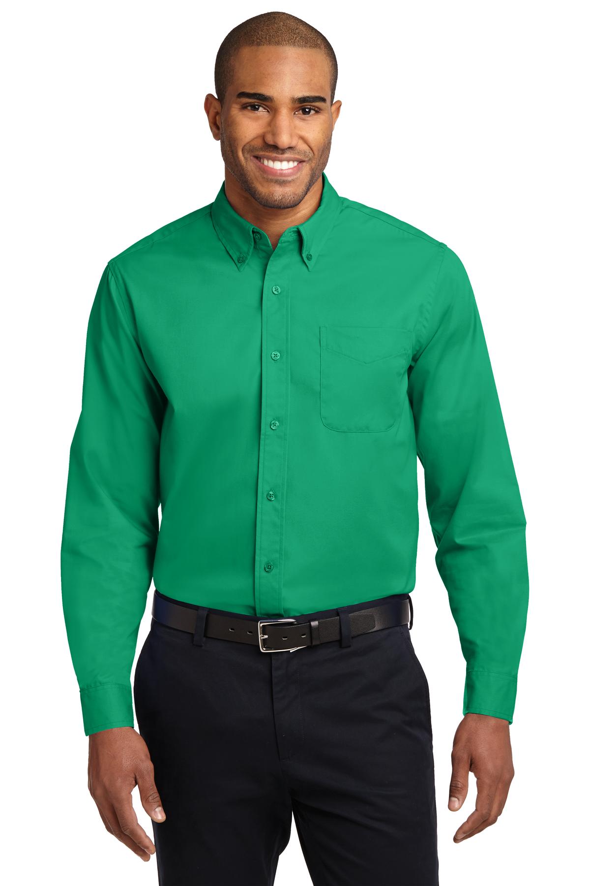 Custom Embroidered - Port Authority© Long Sleeve Easy Care Shirt S608