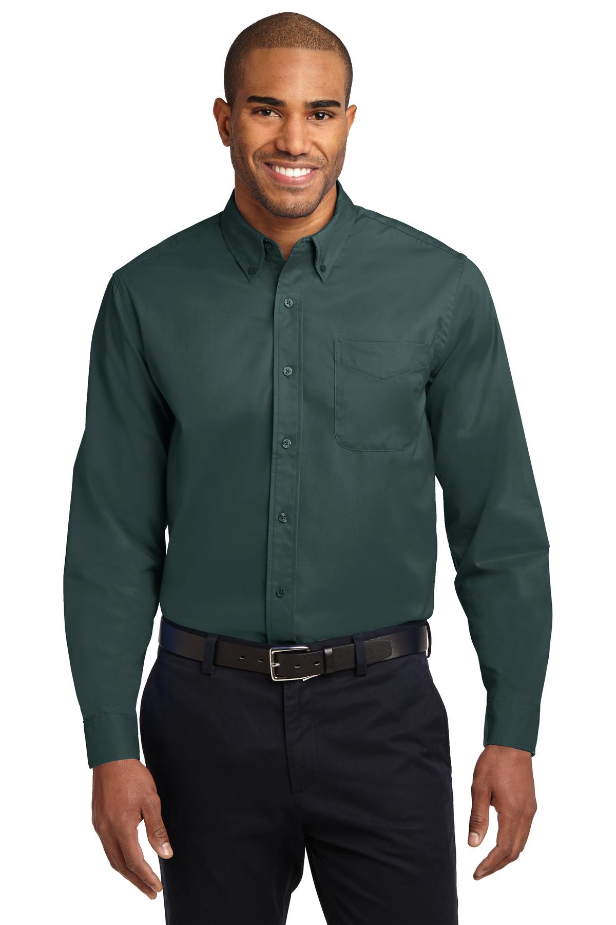 Custom Embroidered - Port Authority© Long Sleeve Easy Care Shirt S608
