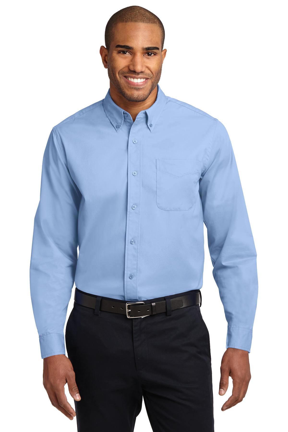 Custom Embroidered - Port Authority© Long Sleeve Easy Care Shirt S608