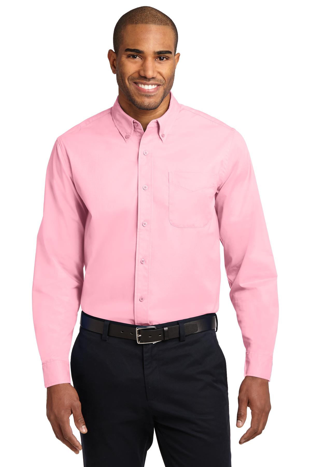 Custom Embroidered - Port Authority© Long Sleeve Easy Care Shirt S608