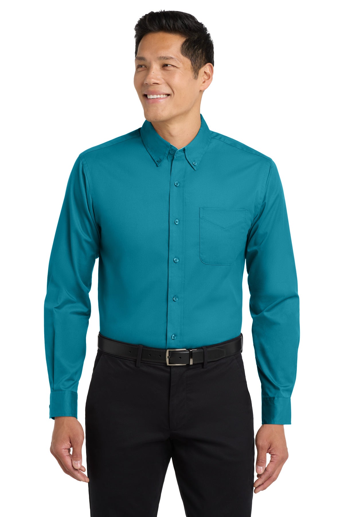Custom Embroidery or DTF Print - Port Authority ®  Long Sleeve Easy Care Shirt S608