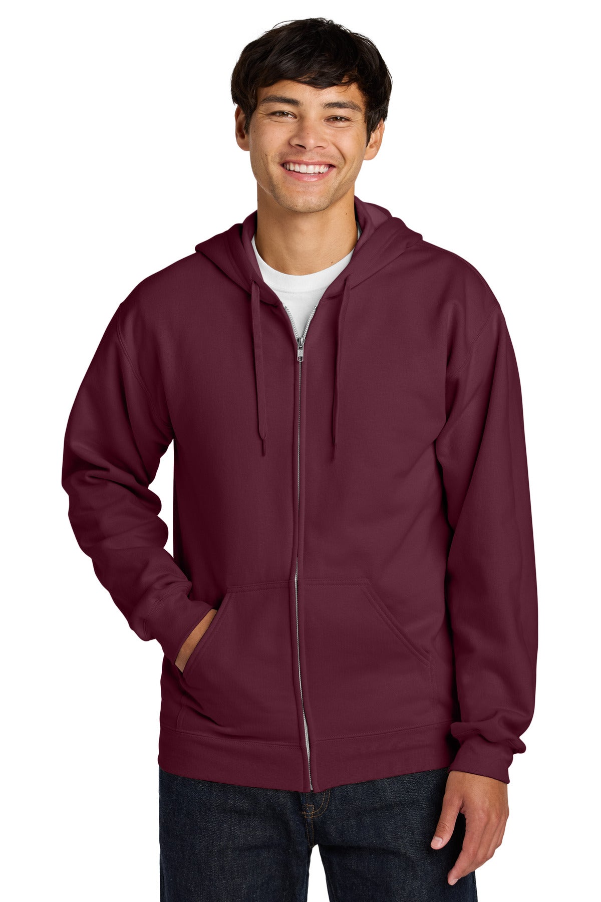 Custom Embroidered or DTF Printed - Gildan Softstyle ®  Midweight Fleece Full-Zip Hooded Sweatshirt SF600