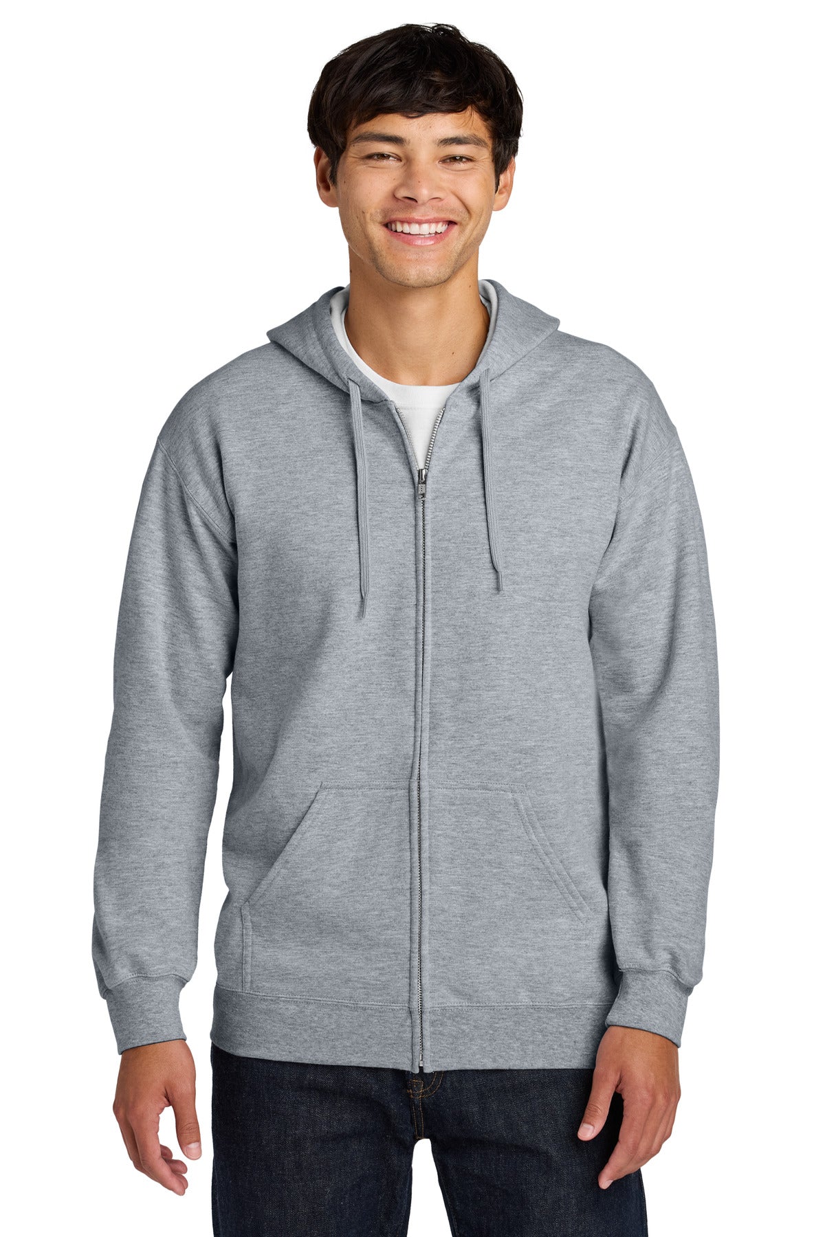Custom Embroidered or DTF Printed - Gildan Softstyle ®  Midweight Fleece Full-Zip Hooded Sweatshirt SF600