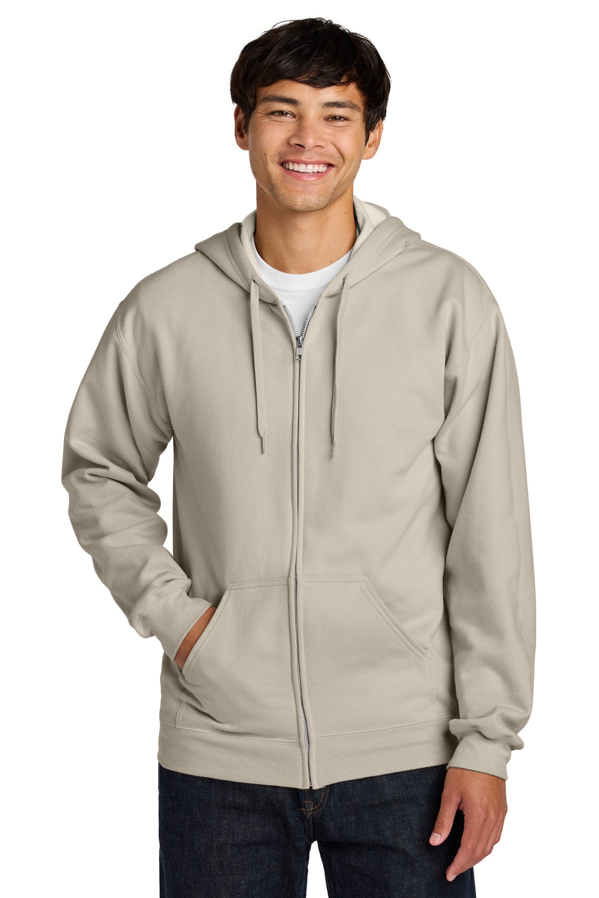 Custom Embroidered or DTF Printed - Gildan Softstyle ®  Midweight Fleece Full-Zip Hooded Sweatshirt SF600