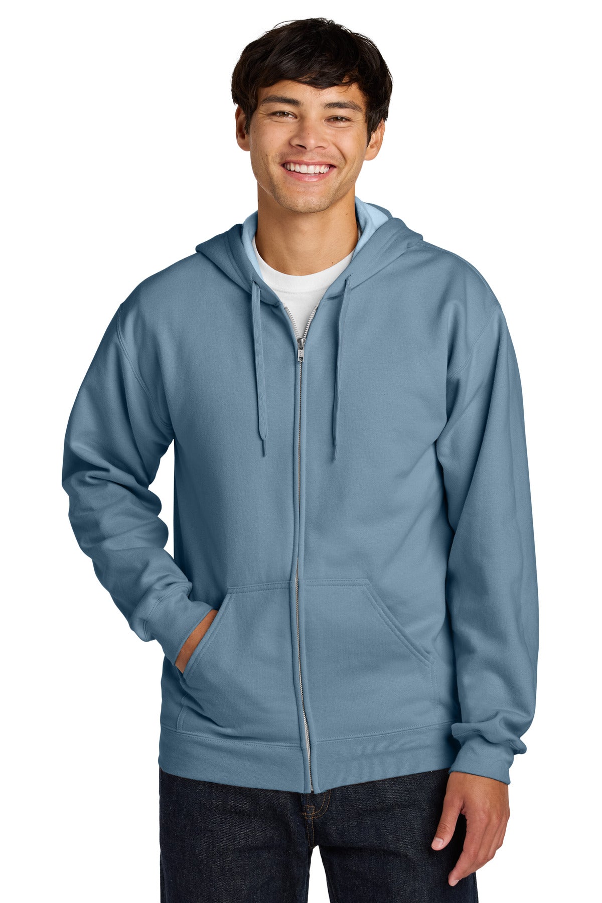 Custom Embroidered or DTF Printed - Gildan Softstyle ®  Midweight Fleece Full-Zip Hooded Sweatshirt SF600