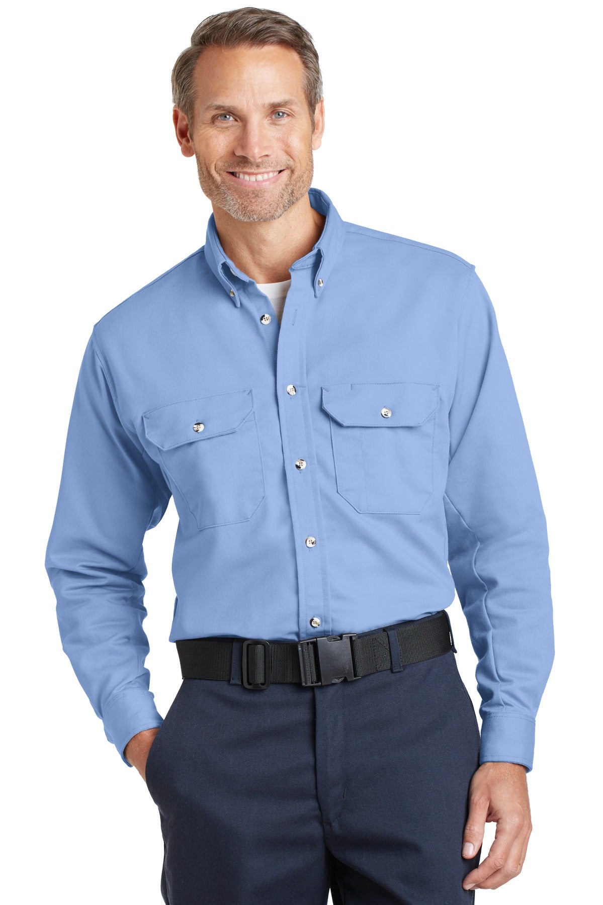 Custom Embroidery or DTF Print - Bulwark ®  EXCEL FR ®  ComforTouch ®  Dress Uniform Shirt. SLU2