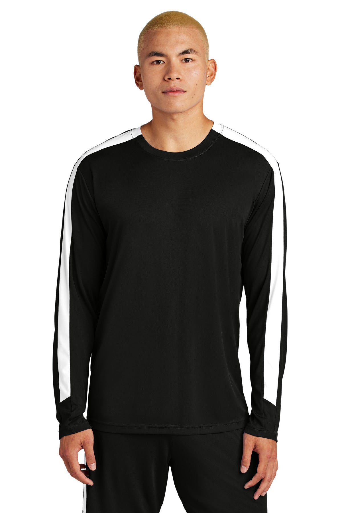 Custom Embroidery or DTF Print - Sport-Tek ®  Competitor ™  United Long Sleeve Crew ST100LS
