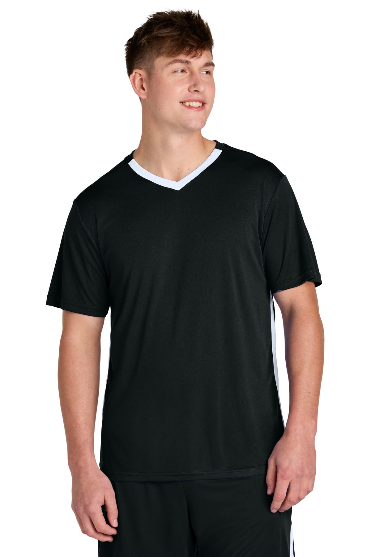 Custom Embroidery or DTF Print - Sport-Tek ®  Competitor ™  United V-Neck ST101