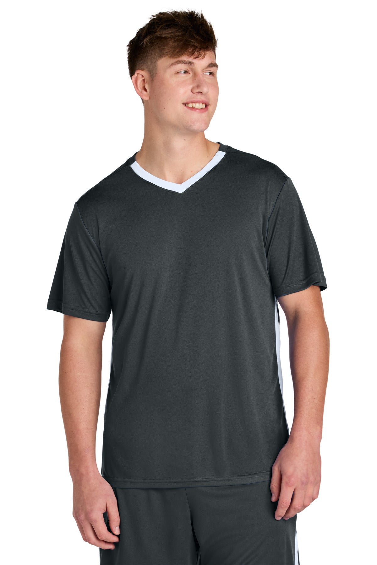 Custom Embroidery or DTF Print - Sport-Tek ®  Competitor ™  United V-Neck ST101
