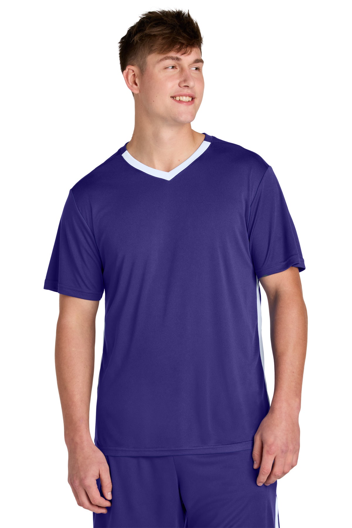 Custom Embroidery or DTF Print - Sport-Tek ®  Competitor ™  United V-Neck ST101